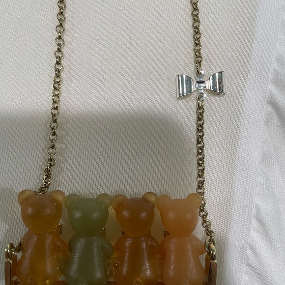 Betsey Johnson gummy bears bear on swing from candyland collection (rare) - Picture 2 of 4